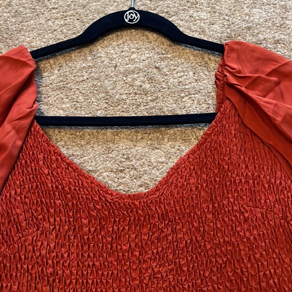 NWT Puff-Sleeve Dress L - Picture 6 of 9